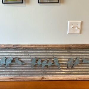Rustic Blue Bird Wall Decor